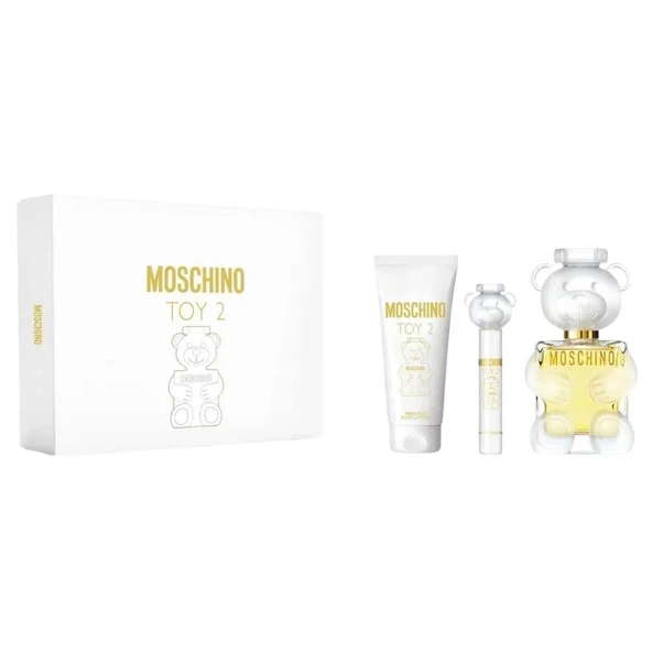 Moschino Toy 2 EDP 100 ml + EDP 10 ml + 100 ml Body Lotion Kadın Parfüm Seti ürün görseli