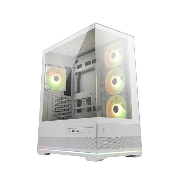 <![CDATA[MSI MAG PANO 110R PZ ARGB PANORAMIK GAMING MID-TOWER PC KASASI BEYAZ]]> - 2