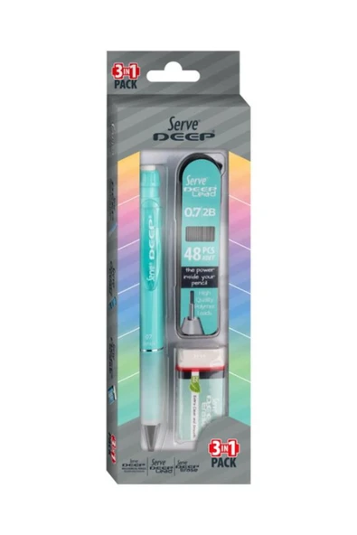 Serve Deep 3lü Okul Seti Su Yeşili ürün görseli 1