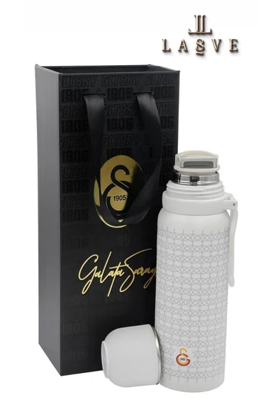 Galatasaray LİSANSLI 650ML YENİ SEZON ÇELİK TERMOS BARDAKLI ÖZEL KUTULU - 4
