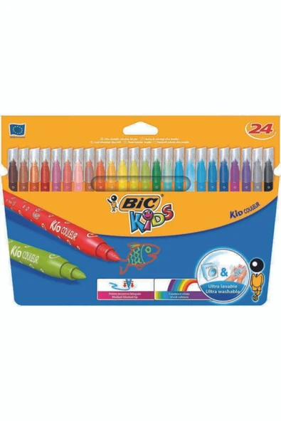 Bic Kids Color Keçeli Boya Kalemi 24 Renk 841800 ürün görseli 1