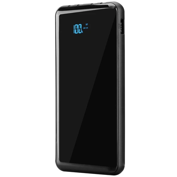 S-Link IP-G13K Powerbank 10000mah 2xUsb 1xMicroUsb Siyah Lcd Dijital Ekran - Resim 4