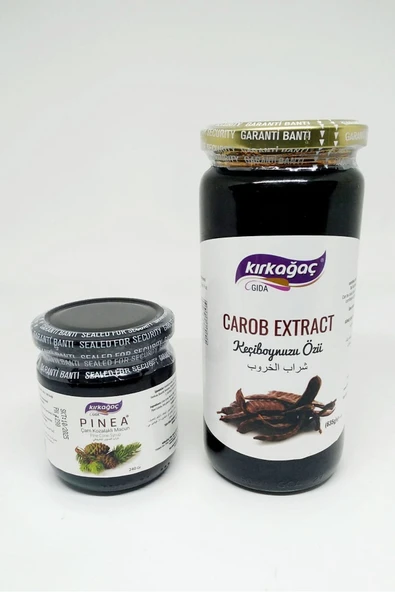 KIRKAĞAÇ Keçiboynuzu Özü (635 Gr) + Kozalak Macunu (240 Gr x 2 Adet) ürün görseli