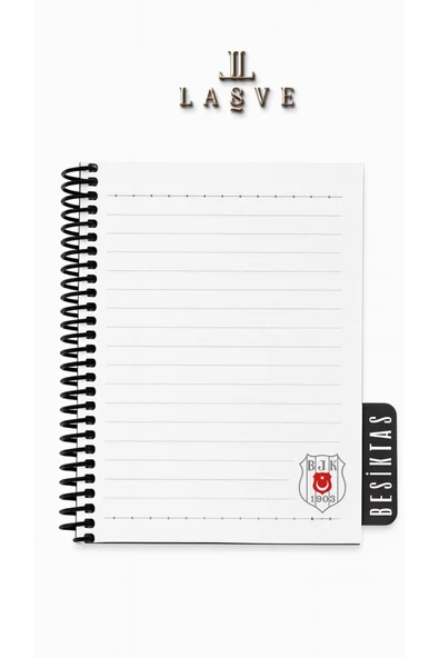 Beşiktaş LİSANSLI YENİ SEZON SPİRALLİ PLANLAYICI BLOKNOT AYRACLI KARTON KAPAK - 6