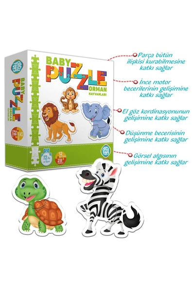 Circle Toys Baby Puzzle Orman Hayvanları - 2