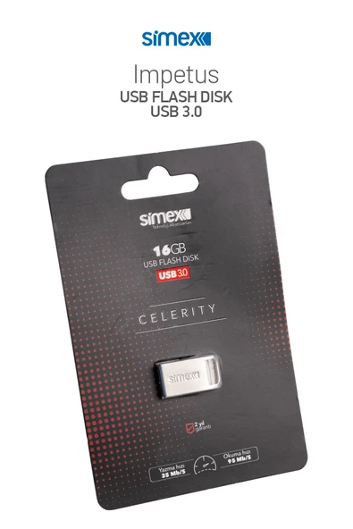 Simex SU-105 Celerity 3.0  Metal  16GB USB Bellek - 2
