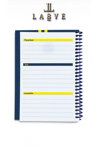 Fenerbahçe LİSANSLI SPİRALLİ PLANLAYICI BLOKNOT AYRACLI KARTON KAPAK FENERBAHCE YENİ SEZON - 3