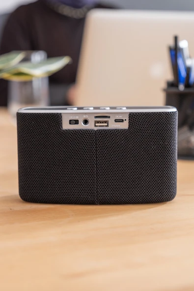 Jopus Stereo Ses USB Aux Girişli Radyolu Bluetooth Hoparlör Carina - 2