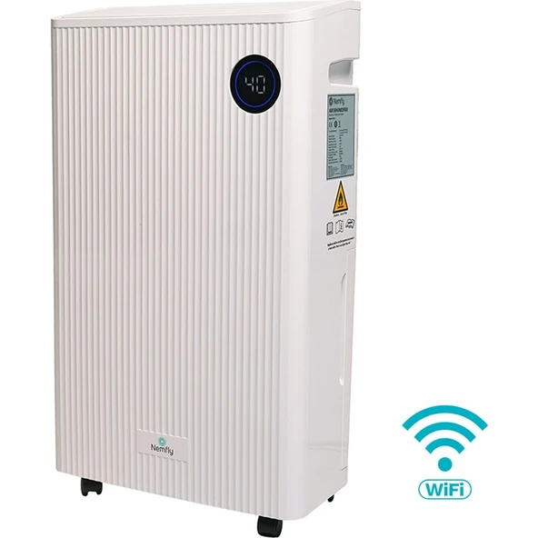 FLY12 Akıllı ( Wi-Fi ) Ev Tipi Nem Alma ve Hava Temizleme Cihazı - 5