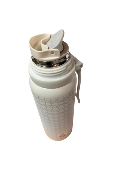 Galatasaray Çelik Termos 650 ML Beyaz Renk Bardaklı Lisanslı Orijinal Ürün Kutulu GS - 4