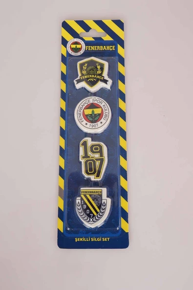 Fenerbahçe YENİ SEZON LİSANSLI FENERBAHÇE 4'LÜ BLISTER SİLGİ - 3