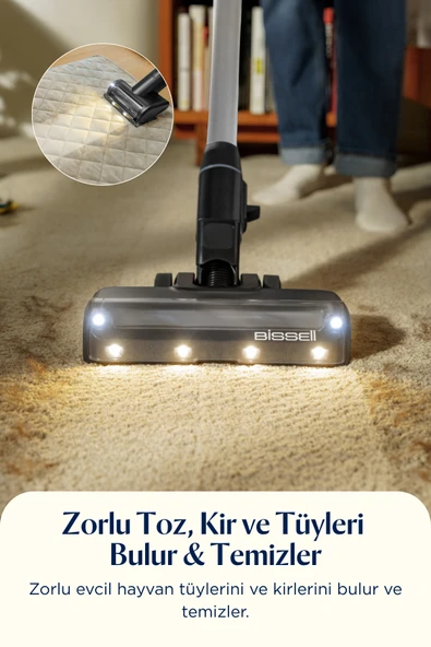 Bissell FurFinder Pro Kablosuz Dikey Süpürge - Resim 11