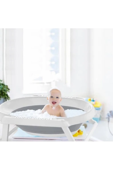 Babyjem Katlanabilen Bebek Banyo Küveti Gri ürün görseli 1