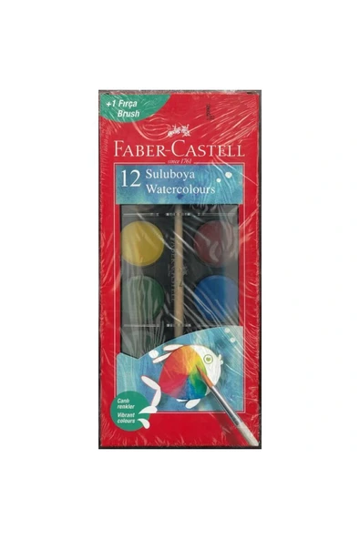 Faber Castell Redlıne Suluboya 12'li Büyük