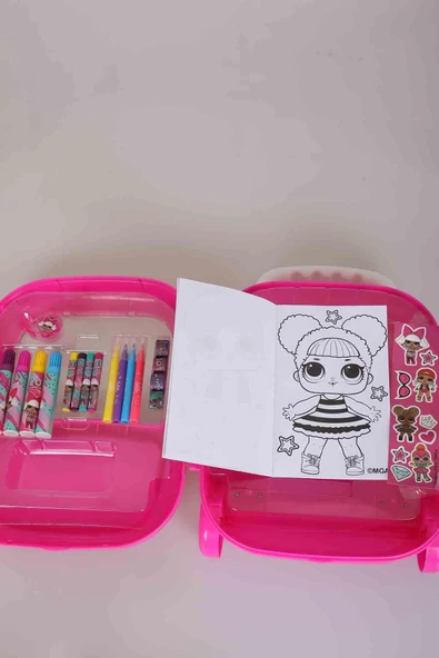 L.O.L. SURPRISE Lisanslı L.o.l Surprıse Çek Çek Çantalı Boyama Seti - 4