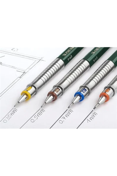 AyrStore Faber-Castell TK Fine Vario LÜX Versatil Kalem, 0.5 mm, Indigo, Ayarlanabilir Metal Uç, Sertlik - Resim 5