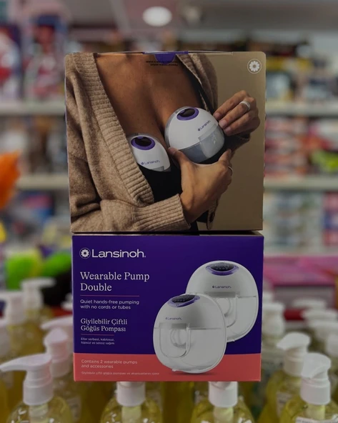 Lansinoh Giyilebilir Çiftli Göğüs Pompası ürün görseli