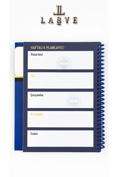 Fenerbahçe YENİ NESİL LİSANSLI FENERBAHCE SPİRALLİ PLANLAYICI BLOKNOT AYRACLI KARTON KAPAK YENİ SEZON - 5