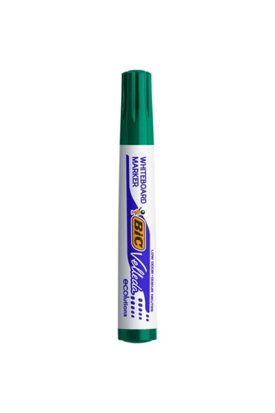 Bic Velleda 1701 Eco Yuvarlak Uç Beyaz Tahta Kalemi Yeşil (12 Li Kutu) 904940 - Resim 5
