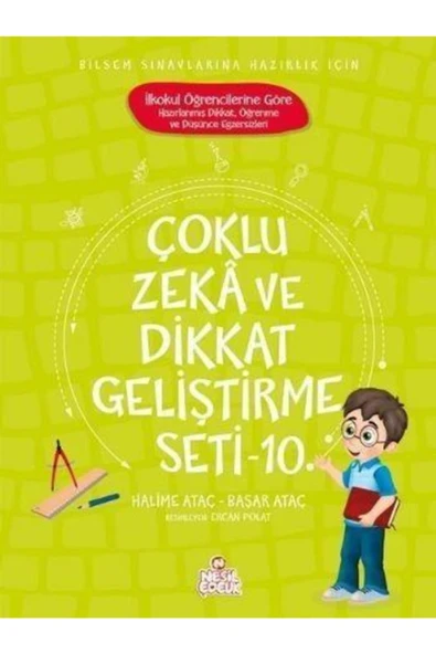 Nesil Çocuk Yayınları Çoklu Zeka Ve Dikkat Geliştirme Seti - 10-hkitap- ürün görseli 1