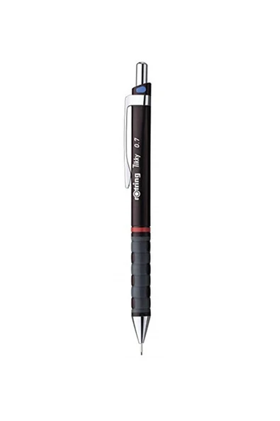Rotring Tikky Mekanik Kurşun Kalem, Uç Ve Silgi Seti, Bordo, 3'lü Set - Resim 2