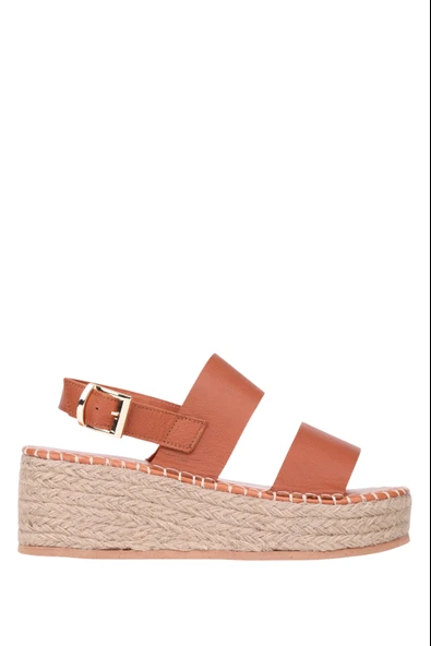 Stato Kalın Taban Kadın Sandalet Taba - Resim 2