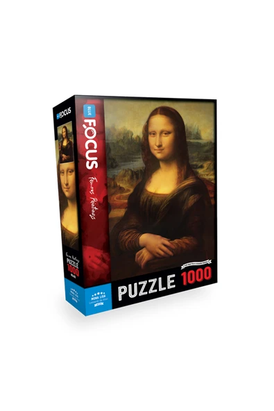 Blue Focus 1000 Parça Puzzle - Mona Lisa