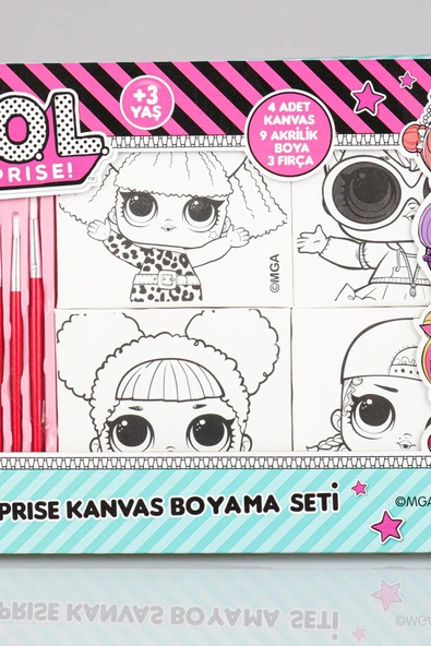 L.O.L. SURPRISE Lisanslı L.o.l Surprıse Kanvas Boyama Seti - 3