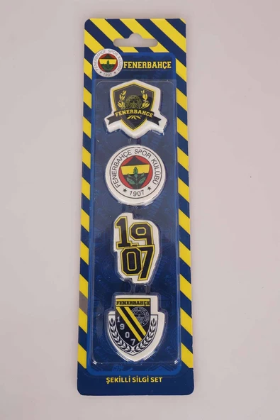 Fenerbahçe YENİ SEZON LİSANSLI FENERBAHÇE 4'LÜ BLISTER SİLGİ