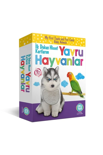 XİRA Dokun Hisset Kartlarım Yavru Hayvanlar A+ Kalite Bebek Gelişim Yapboz X-09 - 3