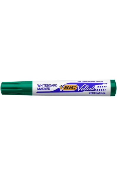Bic Velleda 1701 Eco Yuvarlak Uç Beyaz Tahta Kalemi Yeşil (12 Li Kutu) 904940 - Resim 2