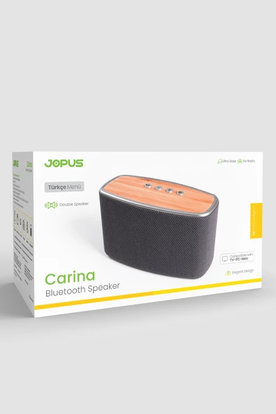 Jopus Stereo Ses USB Aux Girişli Radyolu Bluetooth Hoparlör Carina - 4