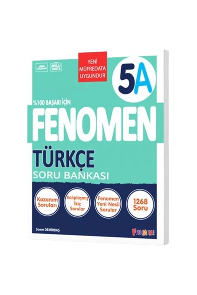 Fenomen Yayıncılık Fenomen Yayınları 5 Sınıf Türkçe A Soru Bankası ürün görseli 1