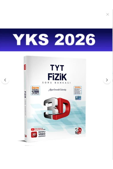 3D Yayınları 2026 3D TYT Fizik Soru Bankası ürün görseli 1