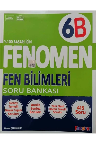 Fenomen Yayıncılık Fenomen 6.sınıf Fen Bilimleri - B - Soru Bankası - 9786057790873 ürün görseli 1