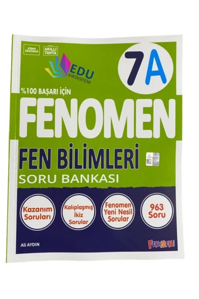 fenomen okul Edu Kırtasiyem Fenomen 7. Sınıf Fen Bilimleri (A) Soru Bankası