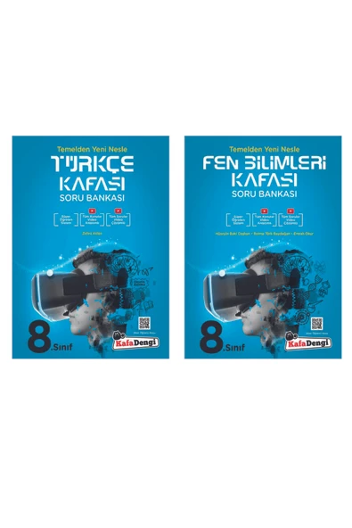 Kafa Dengi Yayınları 8.Sınıf Türkçe ve Fen Bilimleri Kafası Soru Bankası Seti KafaDengi Yayınları ürün görseli 1