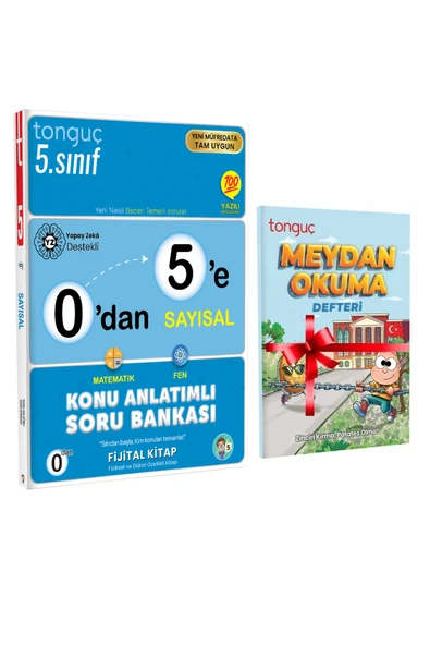 Tonguç Yayınları 0'dan 5'e Sayısal Konu Anlatımlı Soru Bankası Ve Meydan Okuma Defteri HEDİYELİ ürün görseli 1