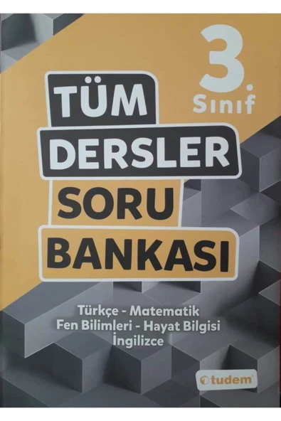 Tudem Yayınları Tudem 3.sınıf Yeni Basım Tüm Dersler Soru Bankası