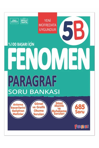 fenomen okul FENOMEN 5 PARAGRAF (B) SORU BANKASI ürün görseli 1