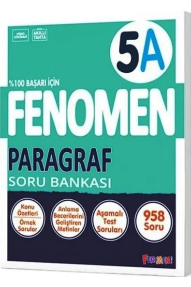 fenomen okul 5. Sınıf Paragraf Fenomen A Soru Bankası ürün görseli 1