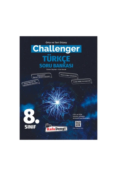 Kafa Dengi Yayınları 8.Sınıf Challenger Matematik Türkçe Fen Soru Bankası Seti KafaDengi Yayınları - Resim 3