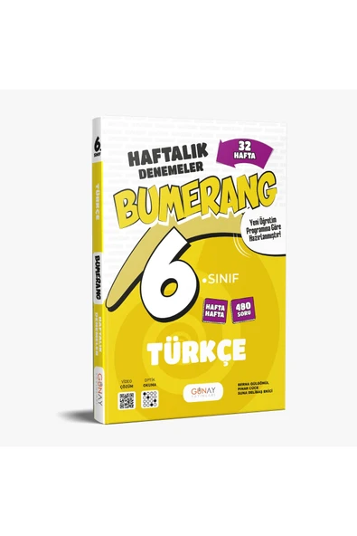 Günay Yayınları GÜNAY YAYINCILIK 6. SINIF BUMERANG TÜRKÇE 32 HAFTALIK DENEMELER (GÜNCEL MÜFREDAT) - Resim 2
