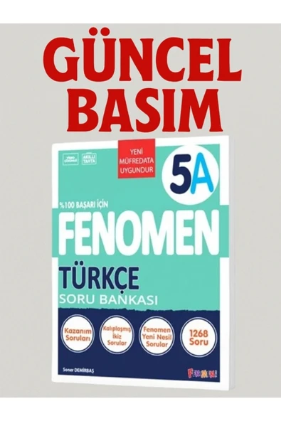 Fenomen Yayıncılık Fenomen Yayınları 5. Sınıf Türkçe A Soru Bankası ürün görseli 1