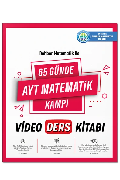 REHBER MATEMATİK YAYINLARI 65 Günde AYT Matematik Video Ders Kitabı ürün görseli 1