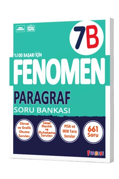 Fenomen Yayıncılık Fenomen Yayınları 7 Sınıf Paragraf B Soru Bankası ürün görseli 1