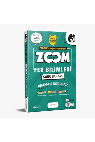 Günay Yayınları GÜNAY YAYINLARI 6. SINIF ZOOM SERİSİ FEN BİLİMLERİ SORU BANKASI (YENİ MÜFREDAT) - Resim 3