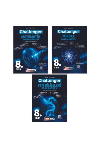 Kafa Dengi Yayınları 8.Sınıf Challenger Matematik Türkçe Fen Soru Bankası Seti KafaDengi Yayınları ürün görseli 1