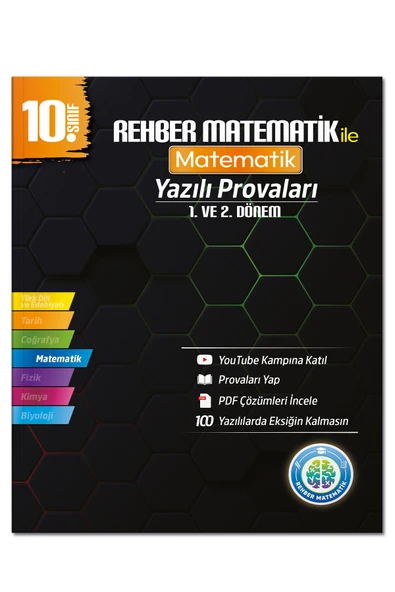 REHBER MATEMATİK YAYINLARI 10. Sınıf Matematik Yazılı Provaları ürün görseli 1
