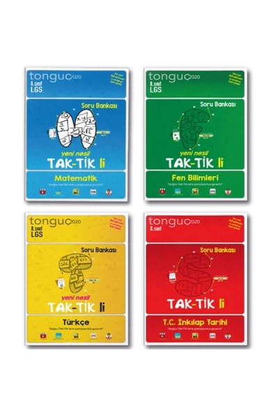 Tonguç Yayınları 8 Sınıf Taktikli Soru Bankası 4 Lü ürün görseli 1